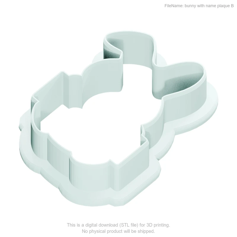 bunny with name plaque Style B - Image 2