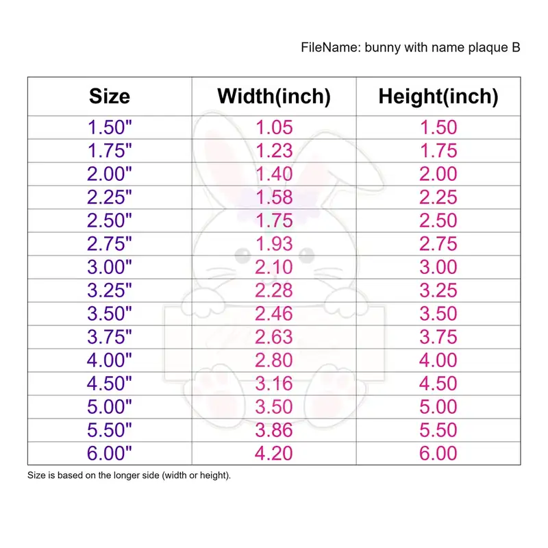 bunny with name plaque Style B - Image 3