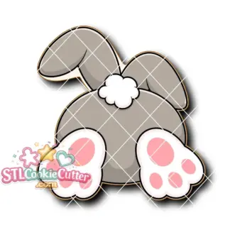 bunny with pink paws