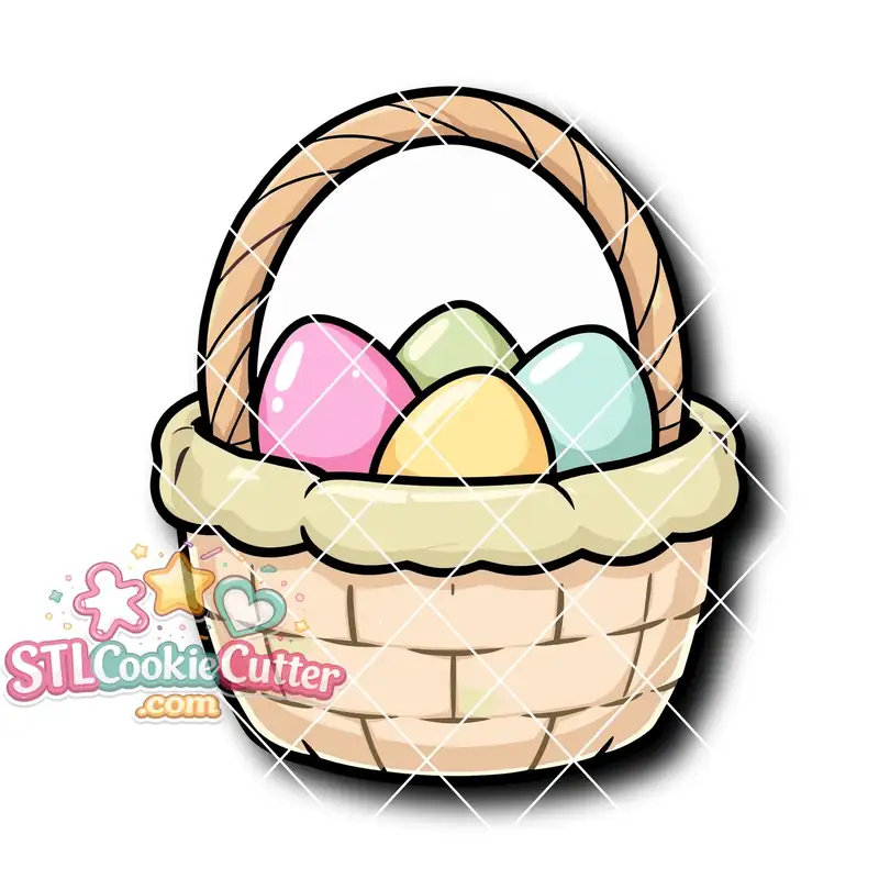 Easter Basket with Eggs
