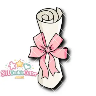 Graduation Diploma with bow Style B