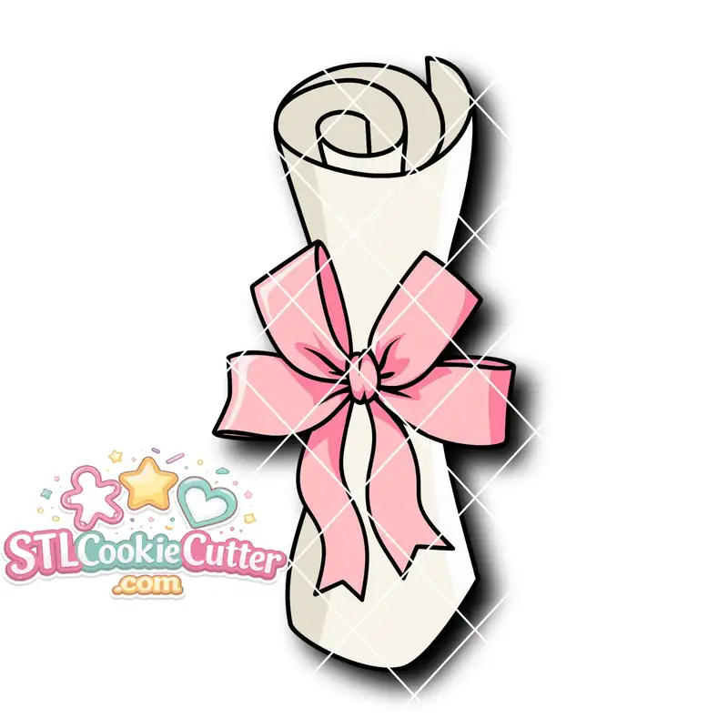 Graduation Diploma with bow Style B