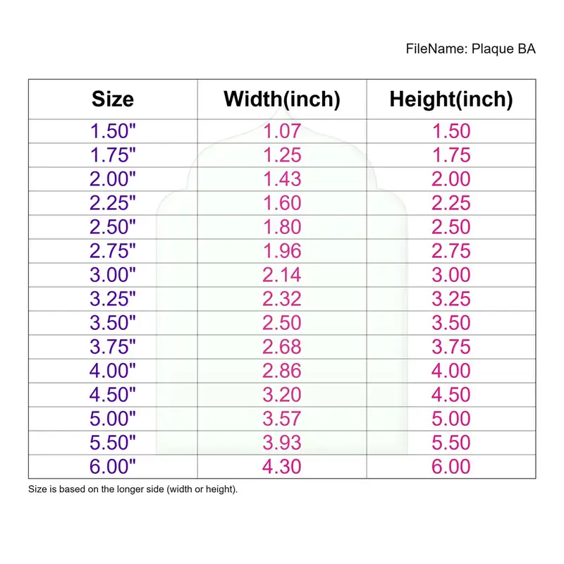 Plaque Style BA - Image 3