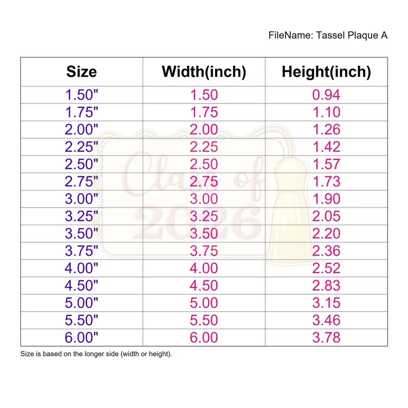 Tassel Plaque Style A - Image 3