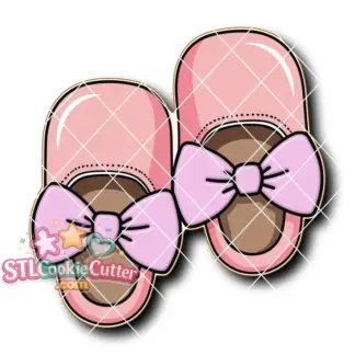 Baby Shoe Bow Style A