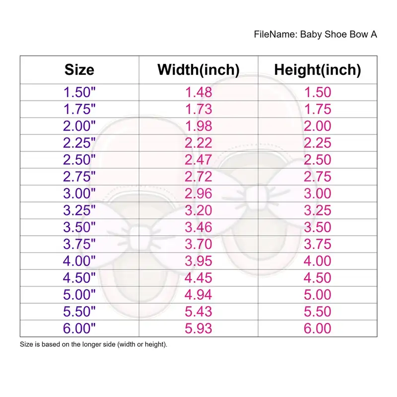 Baby Shoe Bow Style A - Image 3