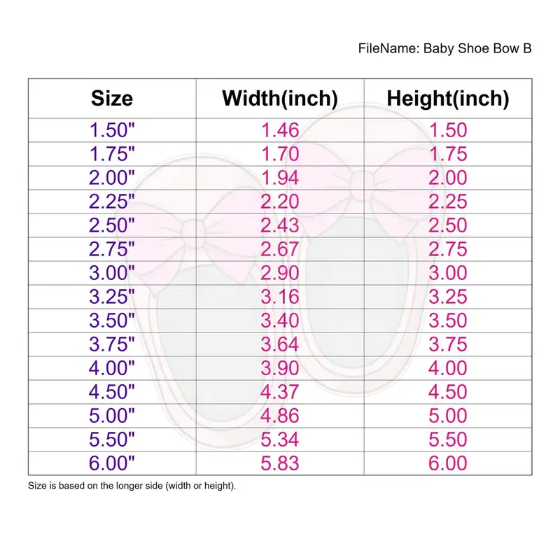 Baby Shoe Bow Style B - Image 3