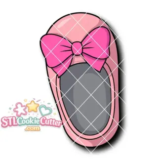 Baby Shoe Bow C Left