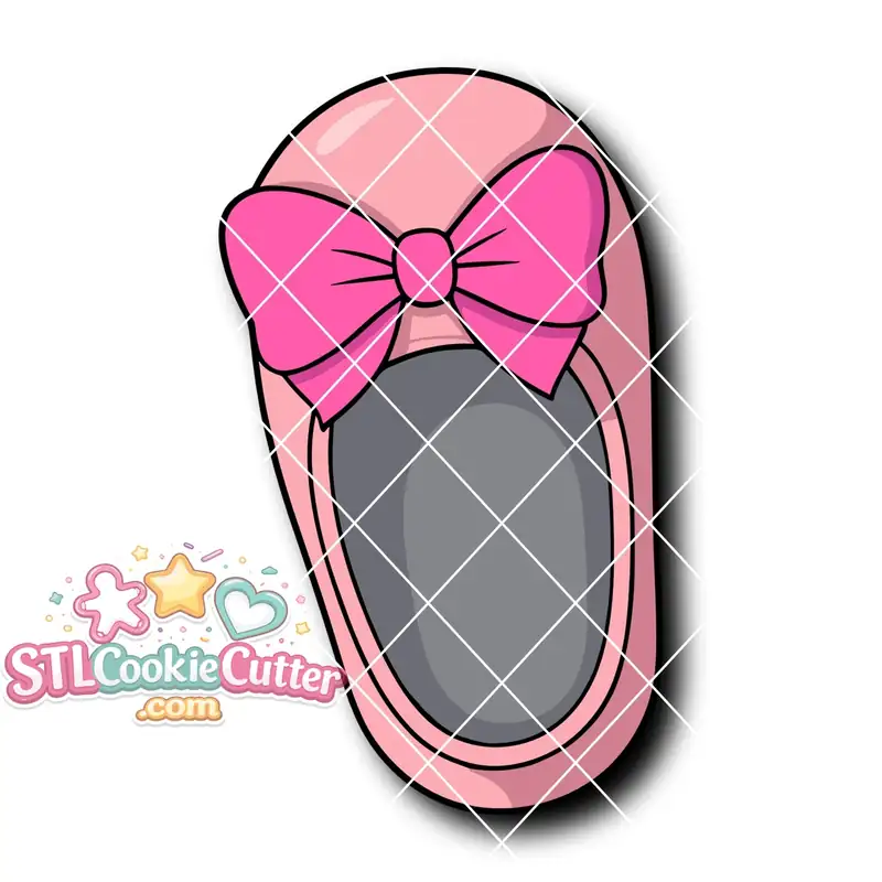 Baby Shoe Bow C Left