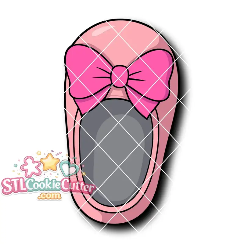 Baby Shoe Bow C Right