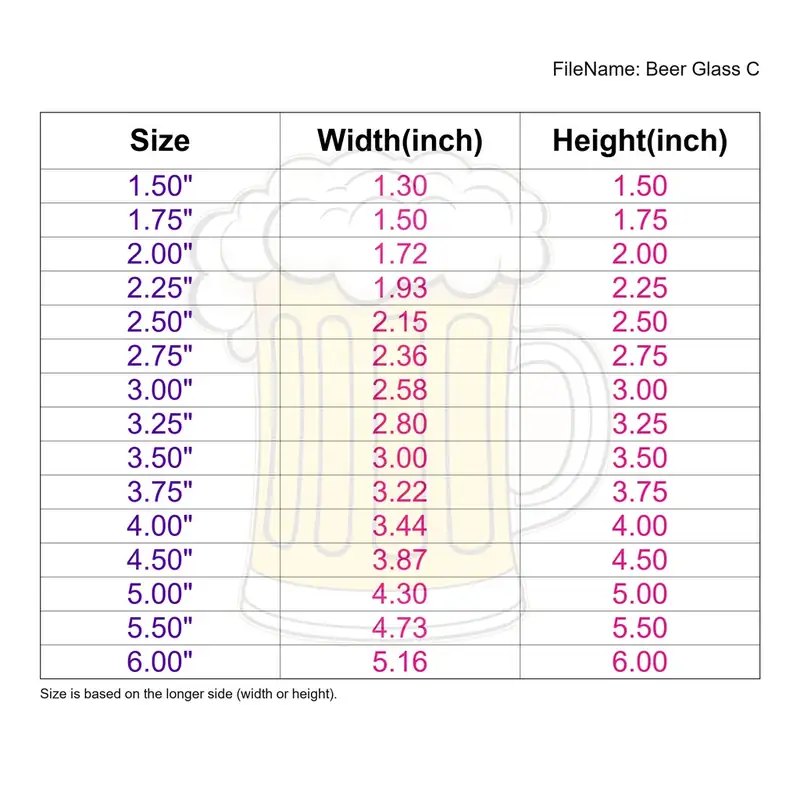 Beer Glass Style C - Image 3