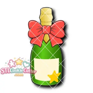 Champagne with Bow