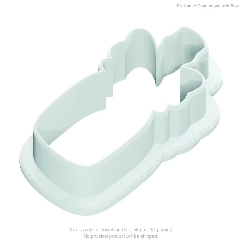 Champagne with Bow - Image 2