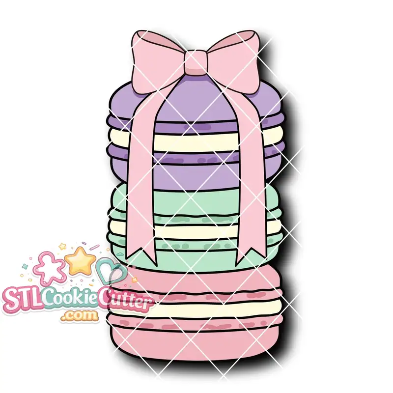 Macaron Stack Three Bow