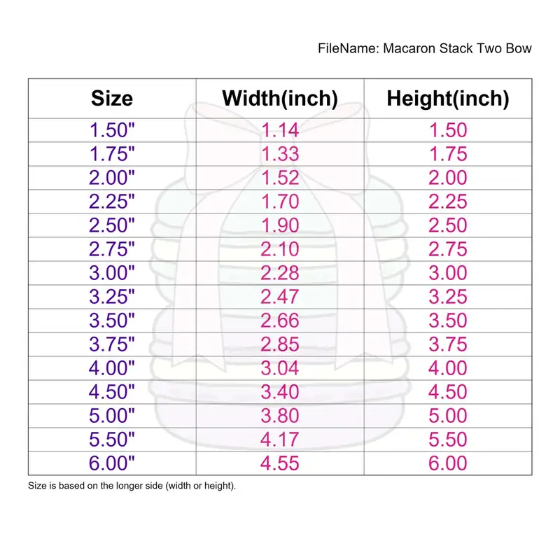 Macaron Stack Two Bow - Image 3