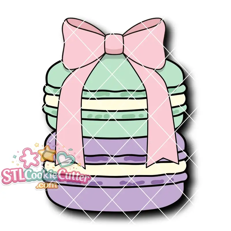 Macaron Stack Two Bow