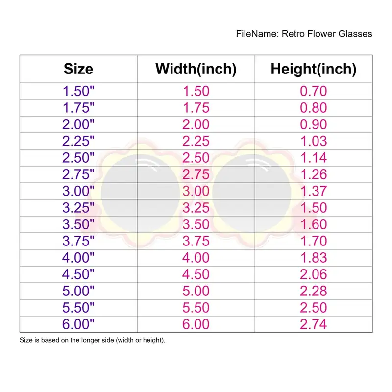 Retro Flower Glasses - Image 3