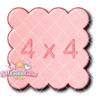 Scalloped Rectangle 4by4