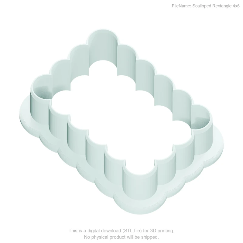 Scalloped Rectangle 4by6 - Image 2