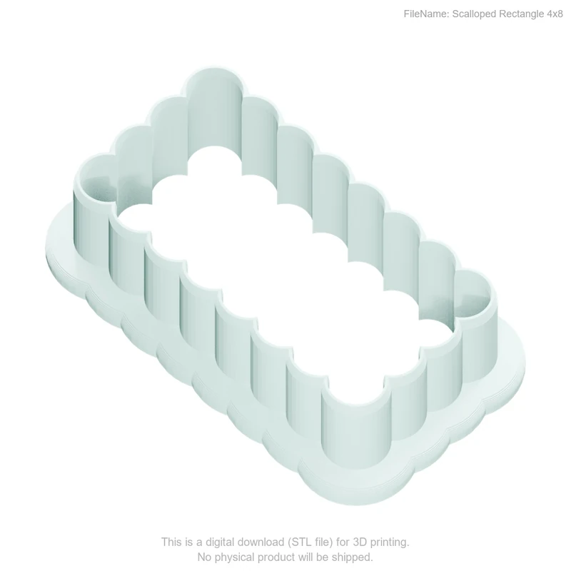 Scalloped Rectangle 4by8 - Image 2