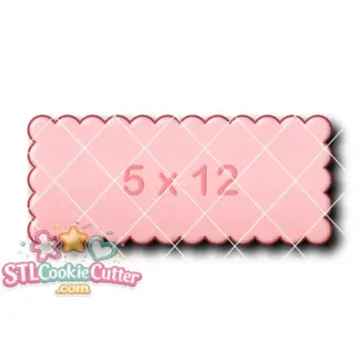 Scalloped Rectangle 5by12