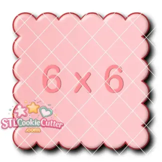 Scalloped Rectangle 6by6