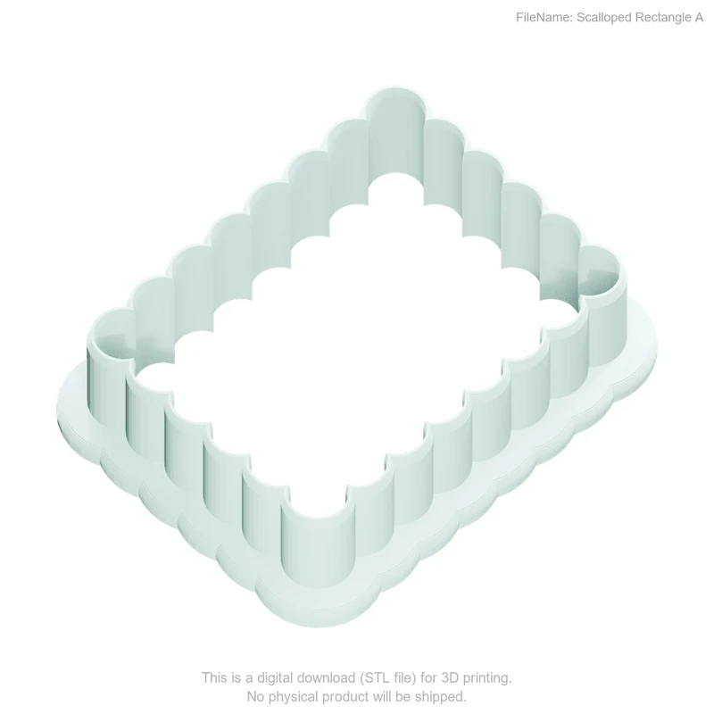 Scalloped Rectangle Style A - Image 2