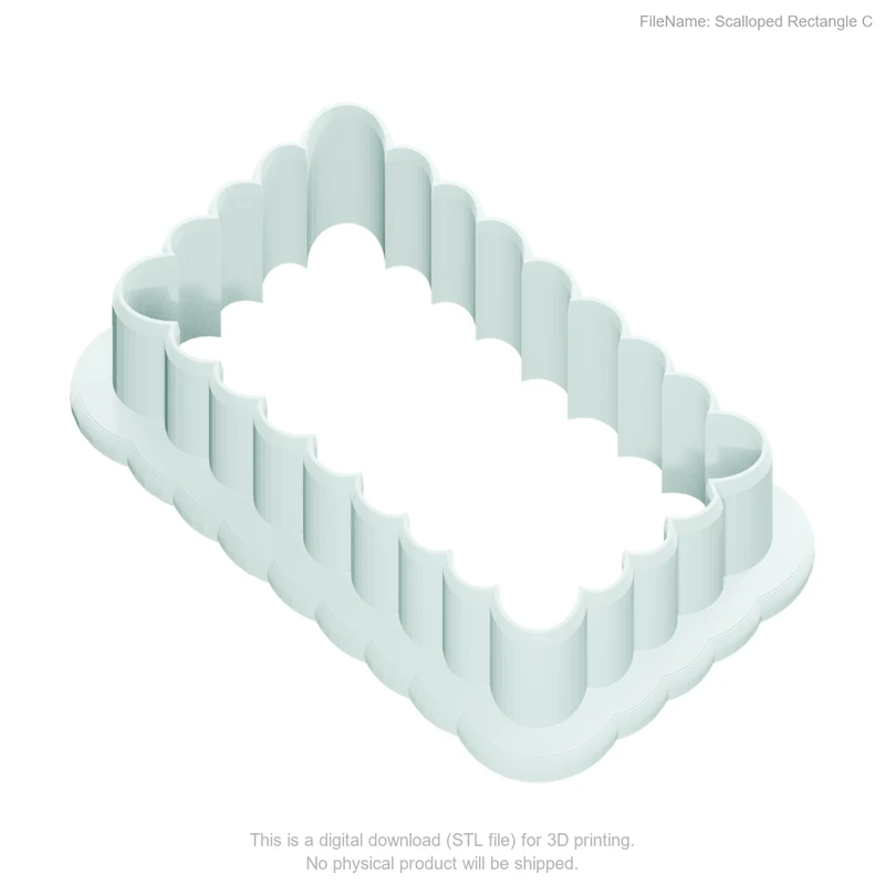 Scalloped Rectangle Style C - Image 2