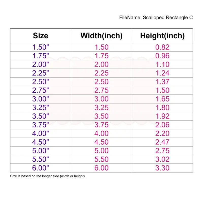 Scalloped Rectangle Style C - Image 3