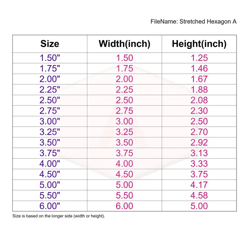 Stretched Hexagon Style A - Image 3
