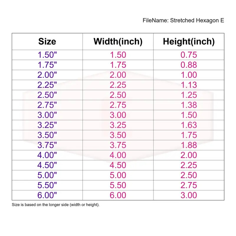 Stretched Hexagon Style E - Image 3
