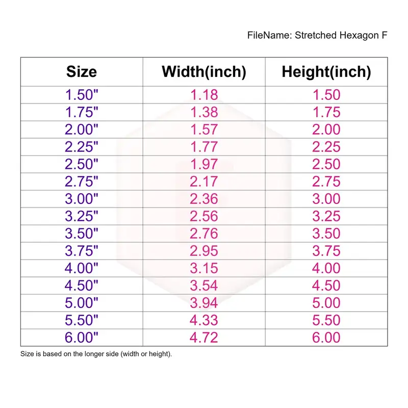 Stretched Hexagon Style F - Image 3