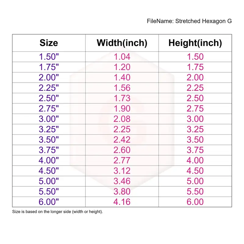 Stretched Hexagon Style G - Image 3