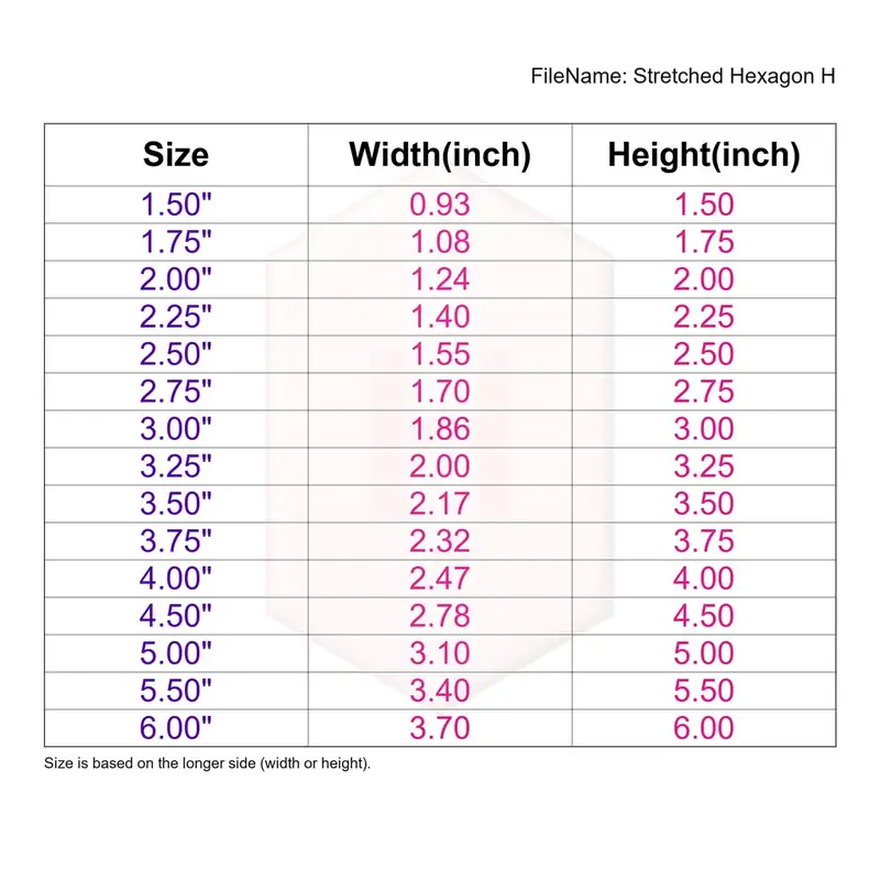 Stretched Hexagon Style H - Image 3
