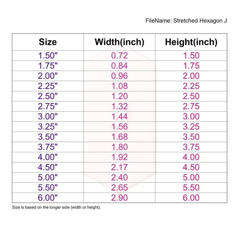 Stretched Hexagon Style J - Image 3