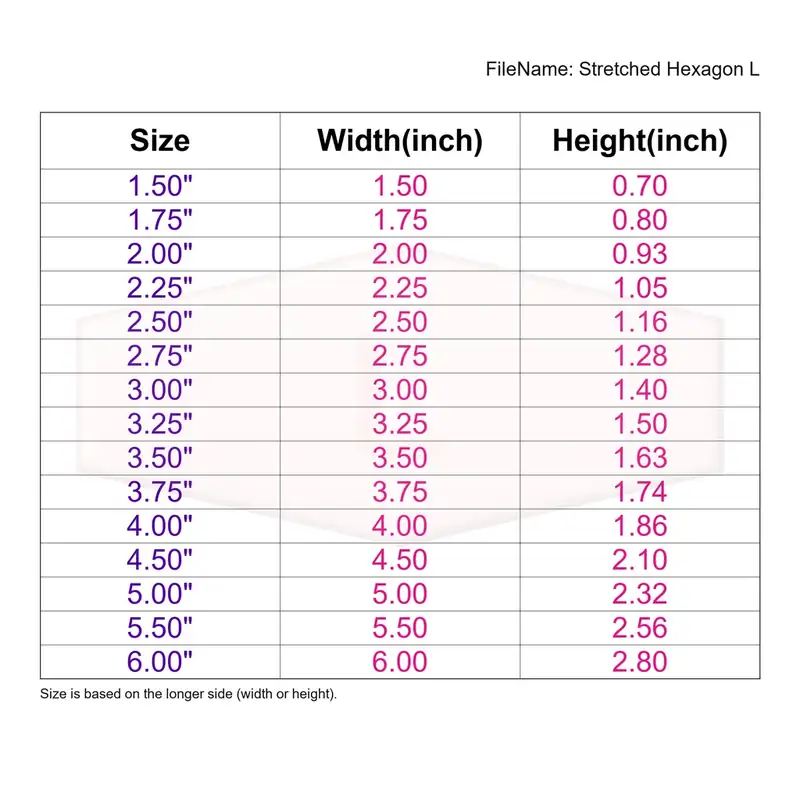 Stretched Hexagon Style L - Image 3