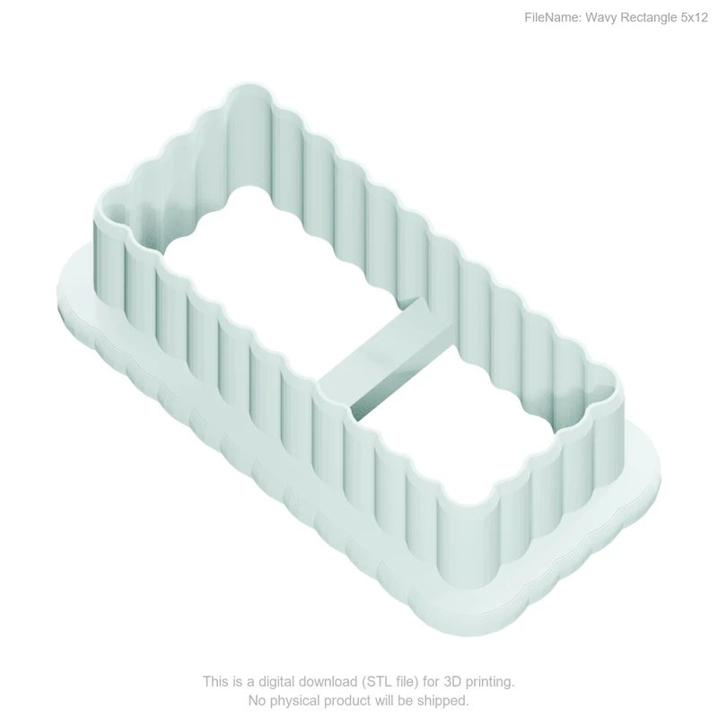 Wavy Rectangle 5by12 - Image 2