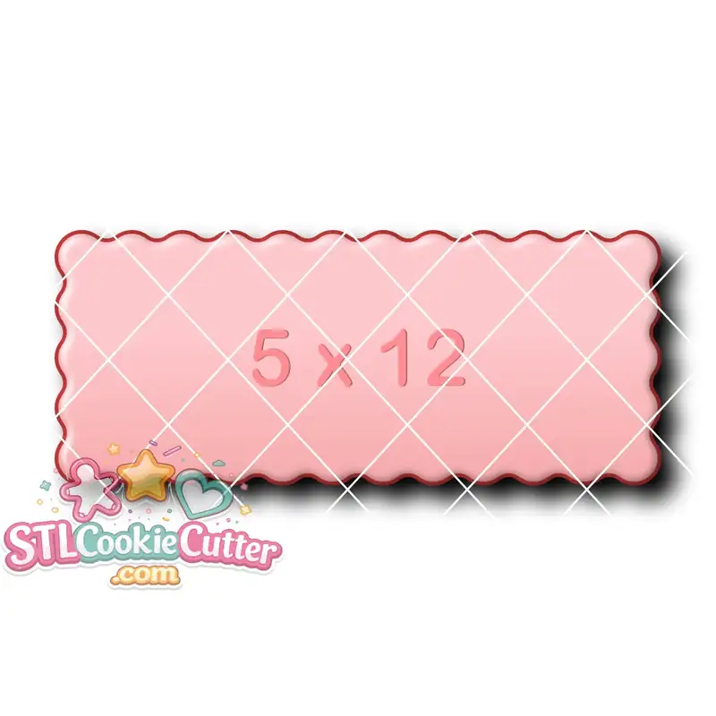 Wavy Rectangle 5by12